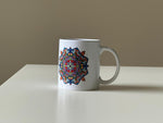 Ceramic mug with Mandala design