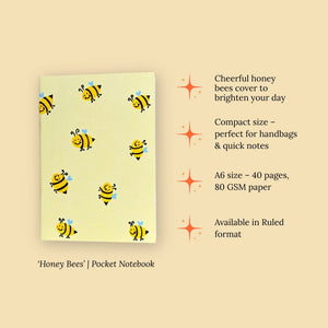 Pocket Notebook - 'Honey Bees'
