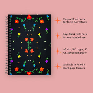 Spiral Notebook - 'Flowers at Night'