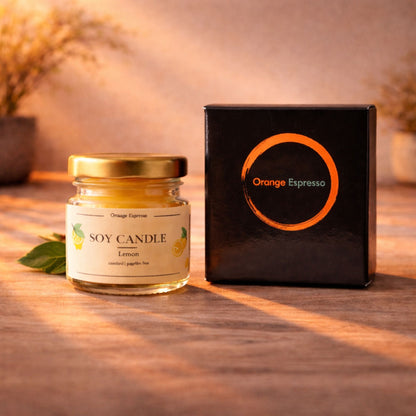 Handmade Scented Soy Candles - Lemon