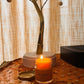 Wellness Combo - Daily Wellness Tracker (Personalized) + One Handmade Orange Soy Scented Candle