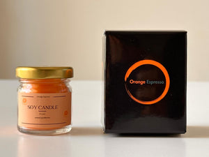 Handmade Scented Soy Candles - Orange