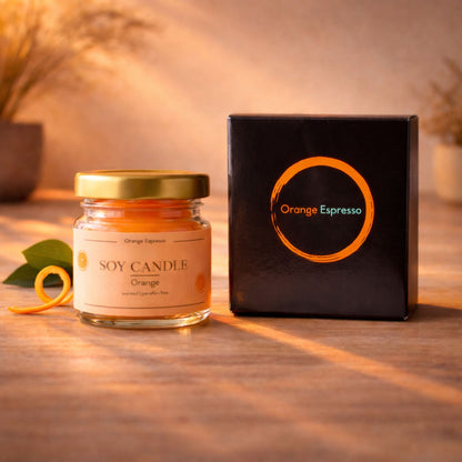 Handmade Scented Soy Candles - Orange