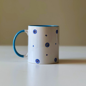 Three Tone Ceramic Mug - 'Blue Galaxy'