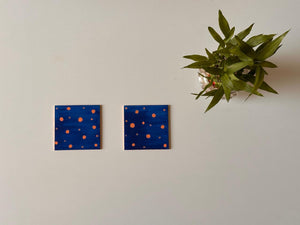 Hand Painted Coasters (Set of 2) - 'The Night Sky'