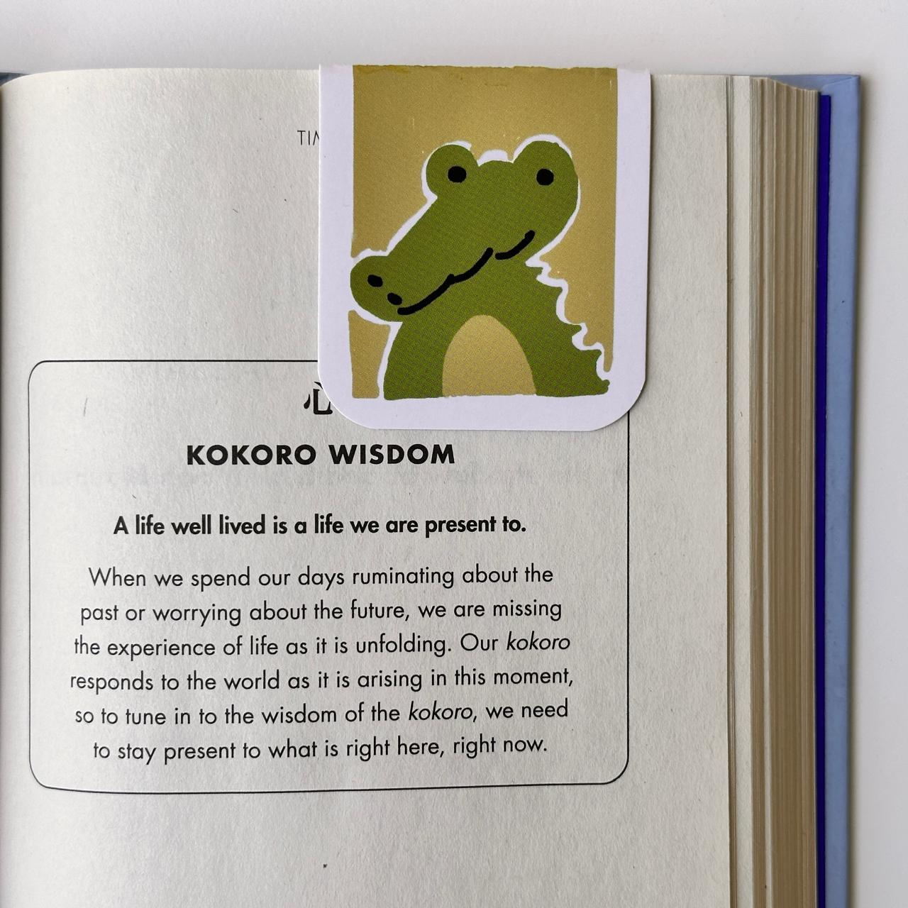 Magnetic Bookmark - 'Crocodile'