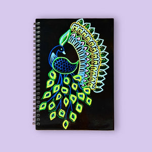 OE Atelier Spiral Notebook - 'Peacock in the Moonlight'