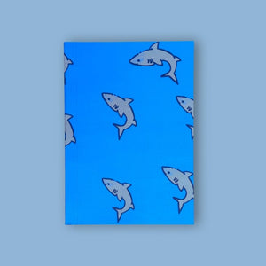 Perfect Bound Notebook - 'Sharks in the Water'