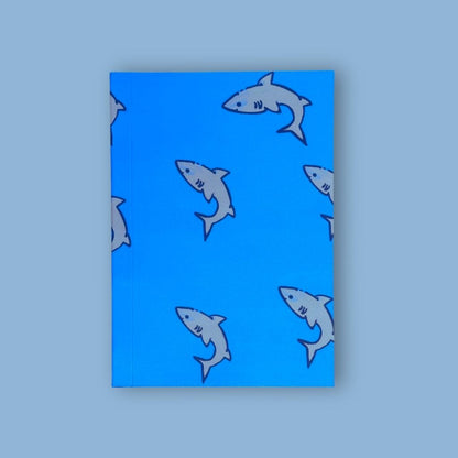 Perfect Bound Notebook - 'Sharks in the Water'