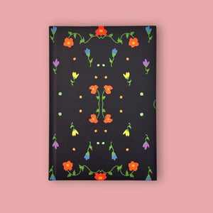 Hardbound Notebook - 'Flowers at Night'