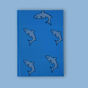Hardbound Notebook - 'Sharks in the Water'