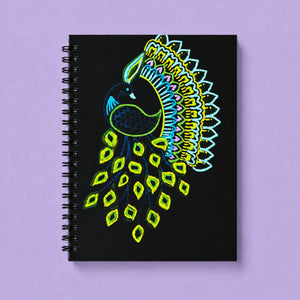 OE Atelier Spiral Notebook - 'Peacock in the Moonlight'