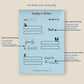 Blue inner page with features explained.