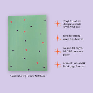 Perfect Bound Notebook - 'Celebrations'