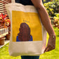 Canvas Tote Bag - 'Thinking Girl'