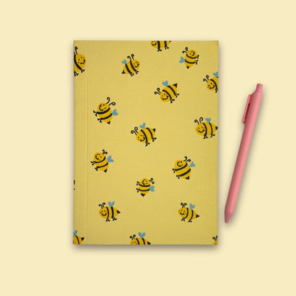 Perfect Bound Notebook - 'Honey Bees'