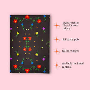 Pinned Notebook - 'Flowers at Night'