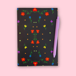 Pinned Notebook - 'Flowers at Night'