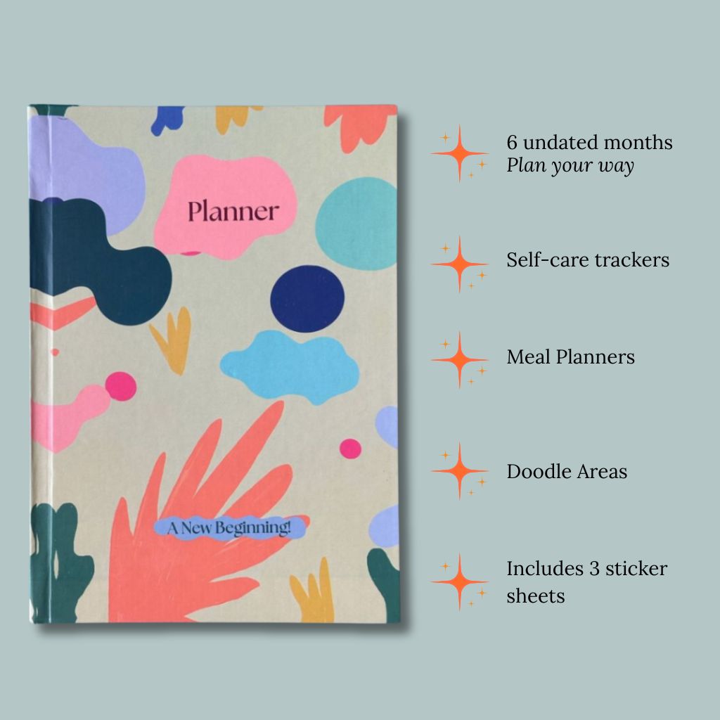 Key features of an undated planner