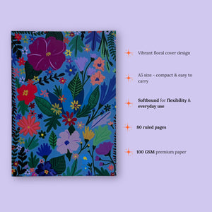 Softbound Notebook (100 GSM) - 'Meadow of Moments'