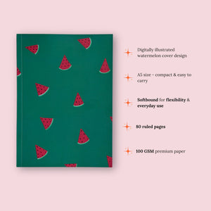 Softbound Notebook (100 GSM) - 'A Slice of Summer'