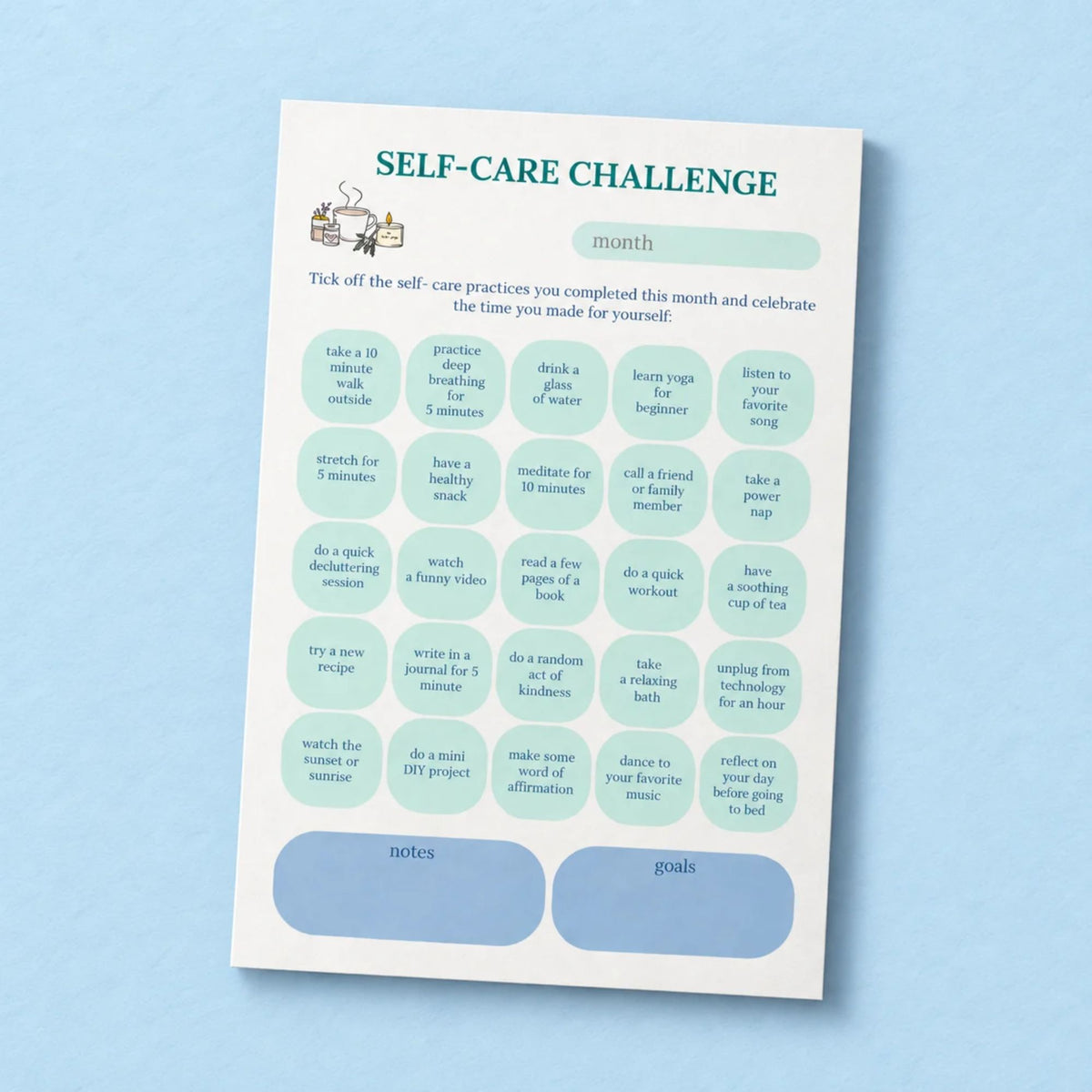 SELF-CARE CHALLENGES