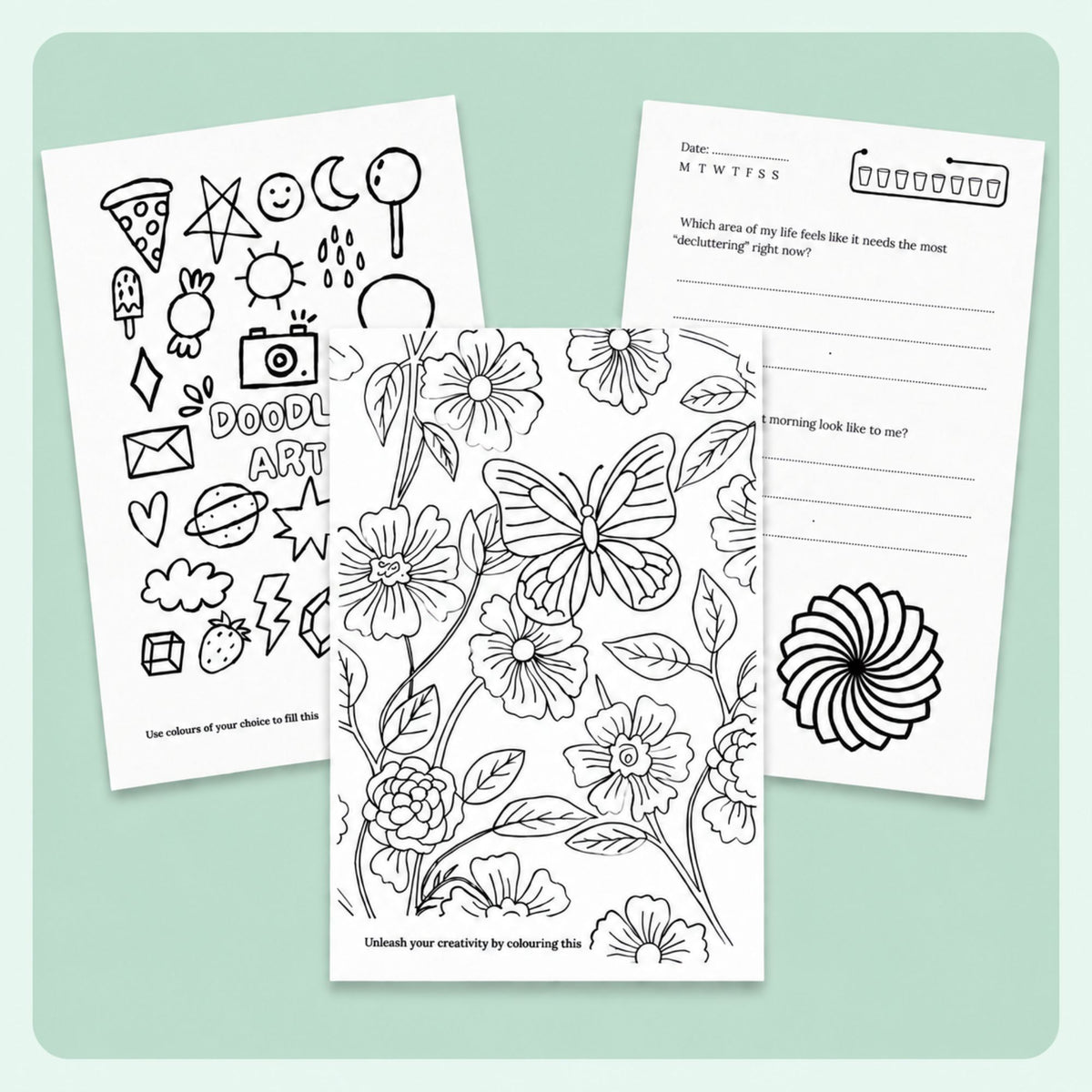 Mindful colouring pauses