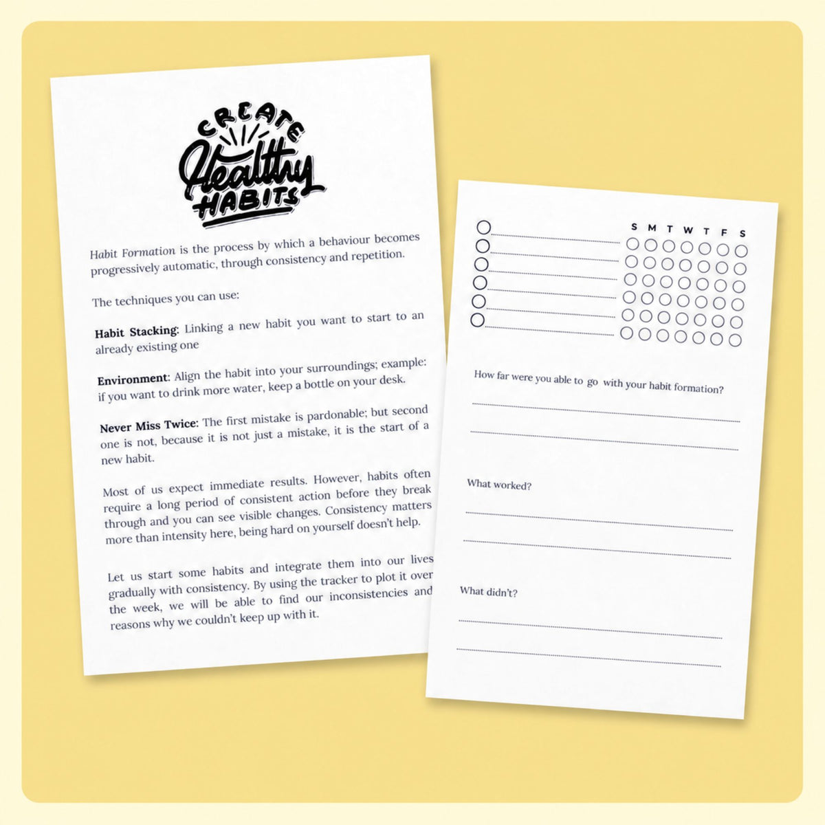 Habit trackers & check-ins