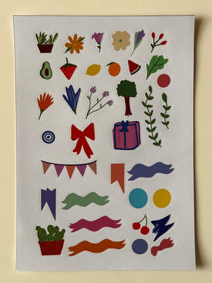 Sticker Sheet - E (Large Size)