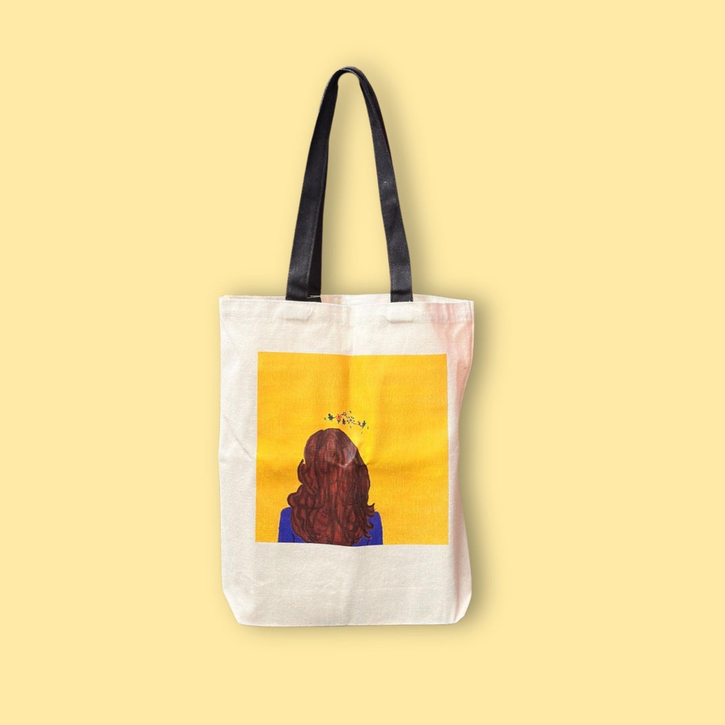 Canvas Tote Bag - 'Thinking Girl'