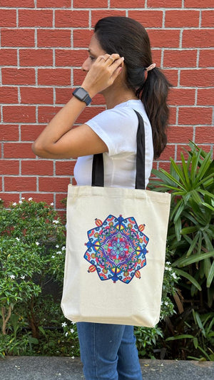 Canvas Tote Bag - 'Mandala'