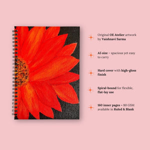 OE Atelier Spiral Notebook - 'Whispers of Fire'