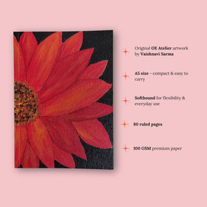 OE Atelier Softbound Notebook (100 GSM) – ‘Whispers of Fire’