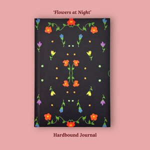 Video showing the Flowers at Night Hardbound Journal in detail.