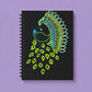 OE Atelier Spiral Notebook - 'Peacock in the Moonlight'